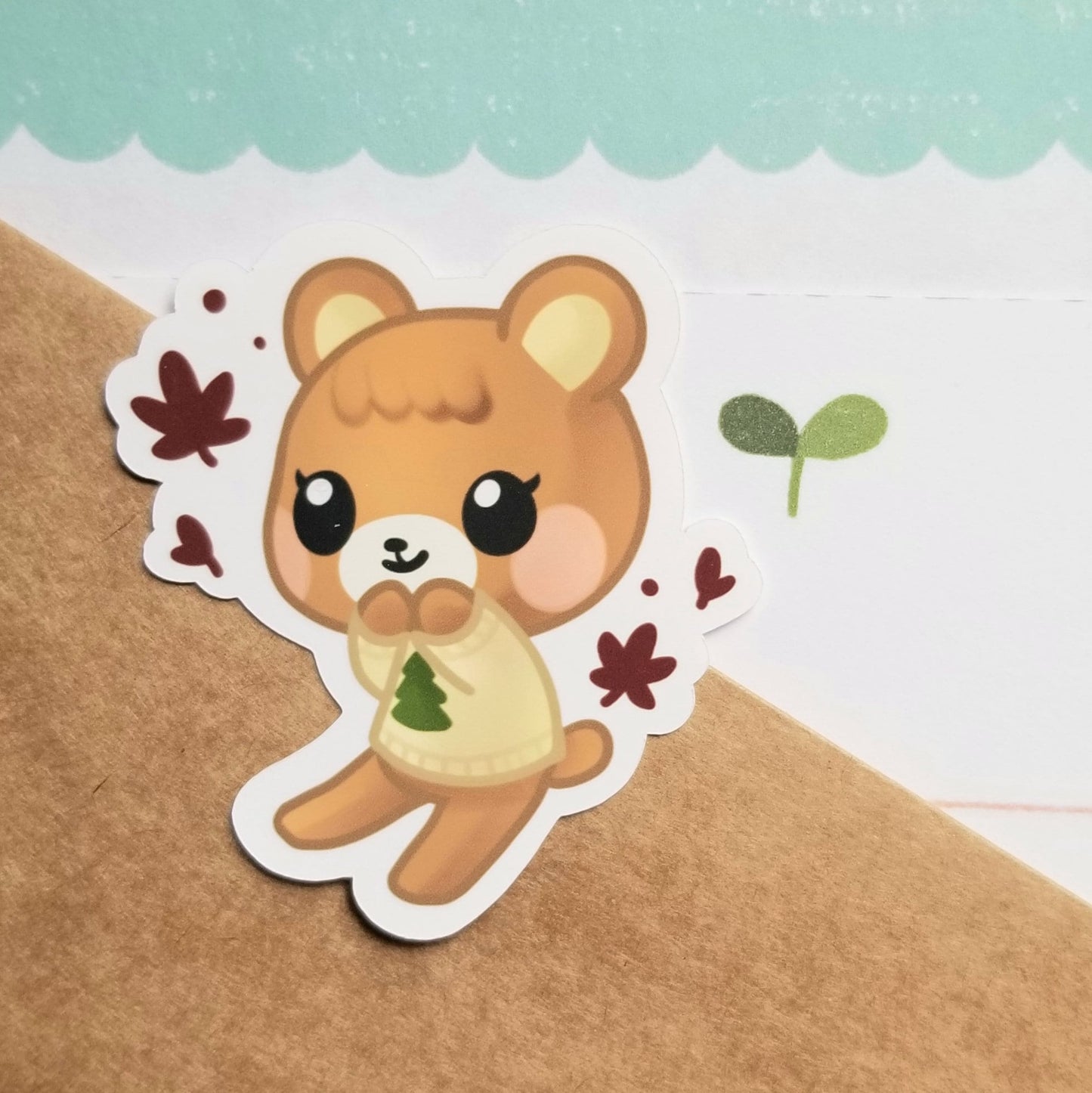 Animal Crossing New Horizons | Maple | Stitches | Cheri | Judy | Pekoe | Bluebear | Glossy Die Cut Sticker Set